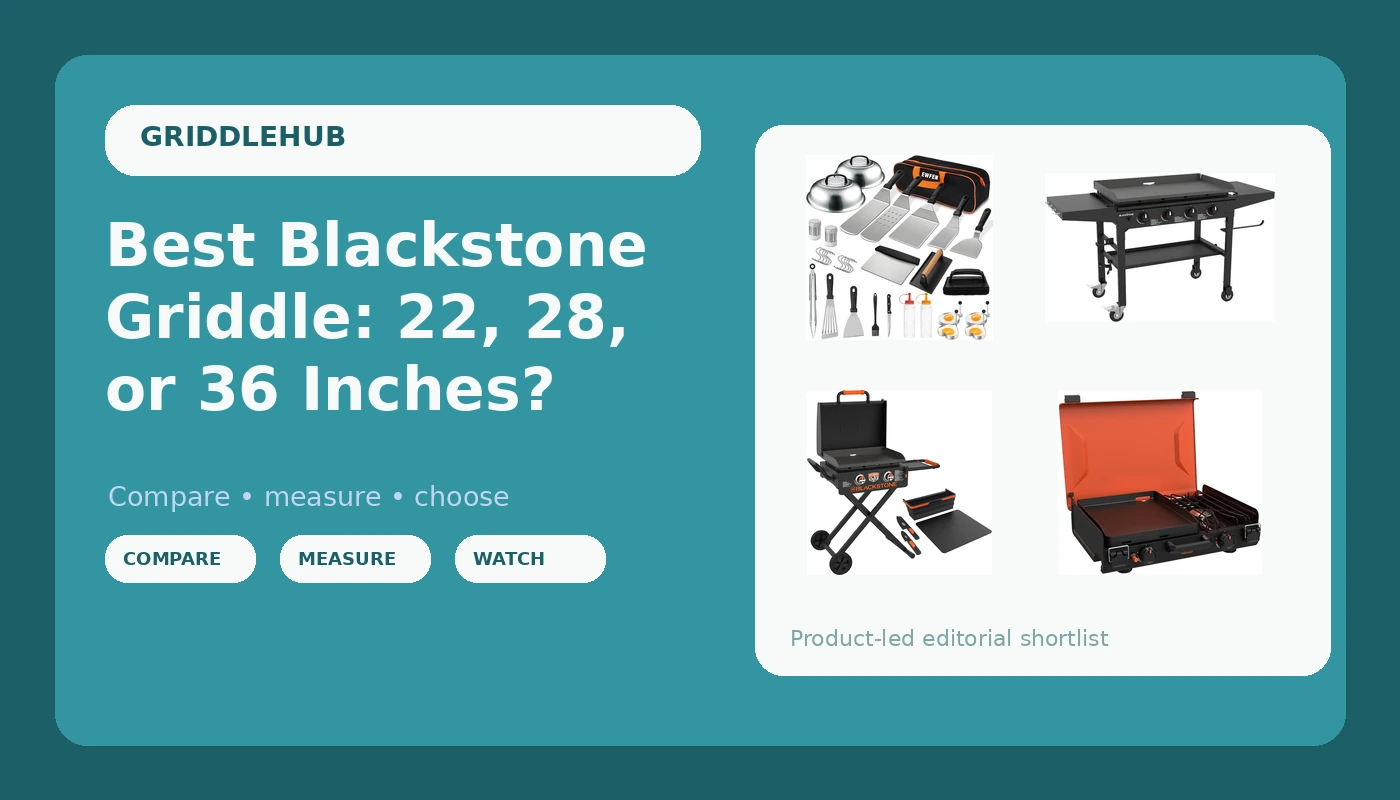 Best Blackstone Griddle: 22, 28, or 36 Inches? - GriddleHub review with measurements and honest opinion