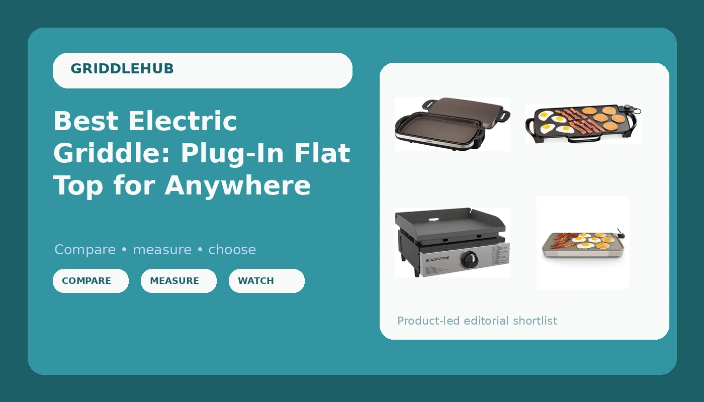 Best Electric Griddle: Plug-In Flat Top for Anywhere - GriddleHub review with measurements and honest opinion