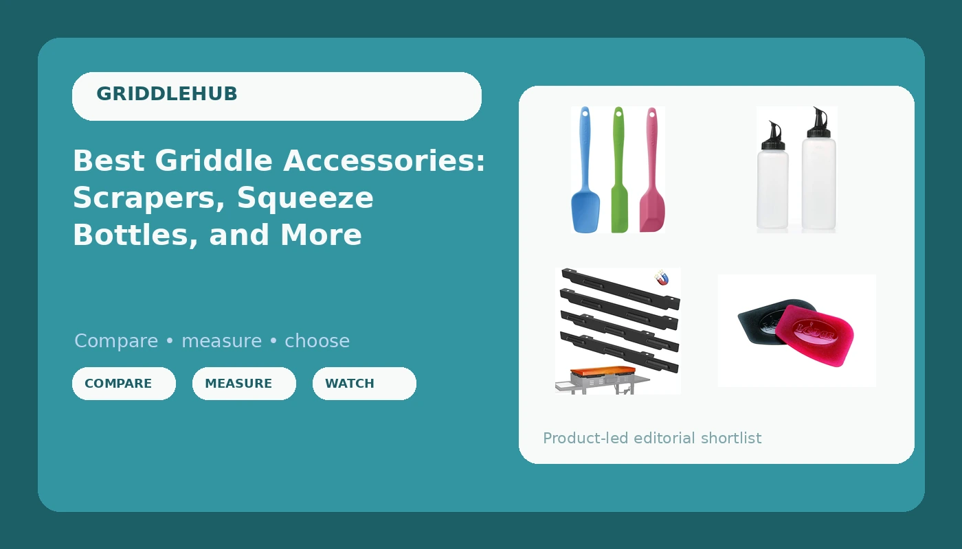 Best Griddle Accessories: Scrapers, Squeeze Bottles, and More - GriddleHub review with measurements and honest opinion