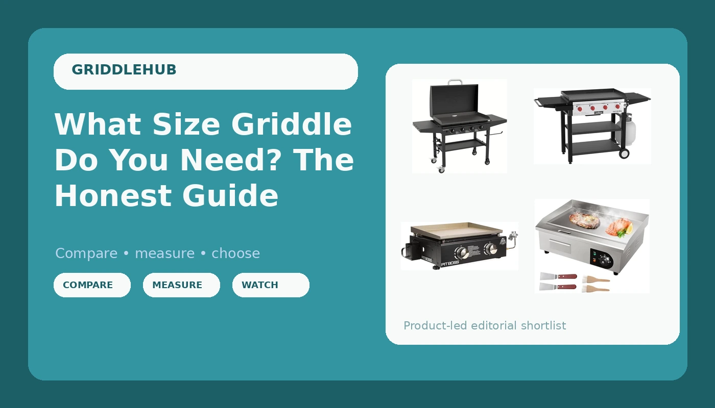 What Size Griddle Do You Need? The Honest Guide - GriddleHub review with measurements and honest opinion