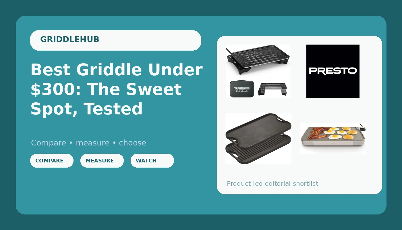 Best Griddle Under $300: The Sweet Spot, Tested - GriddleHub review with measurements and honest opinion