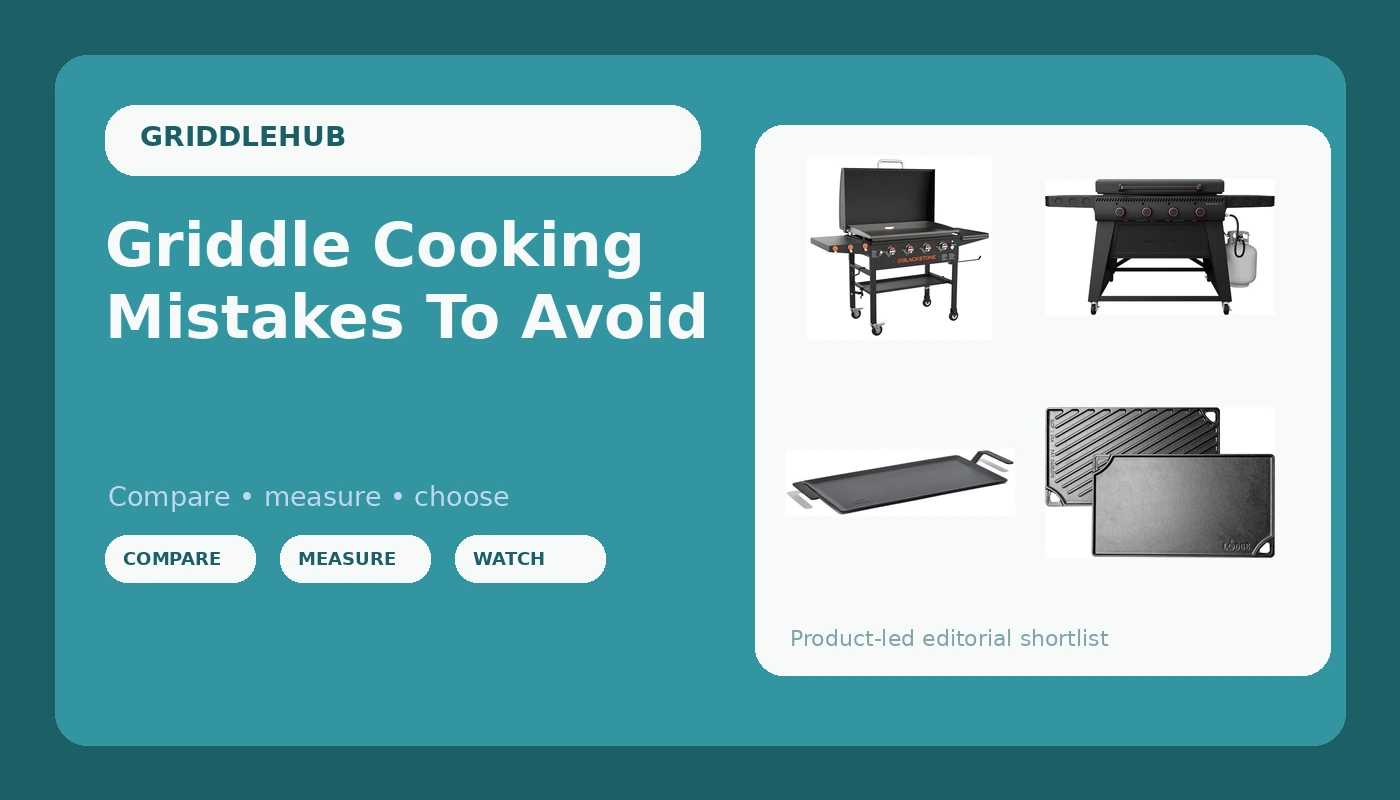 Griddle Cooking Mistakes To Avoid - GriddleHub review with measurements and honest opinion