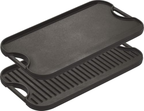 Lodge Pro-Grid Reversible Grill/Griddle, PFAS-Free, 20 x 10.5 Inches