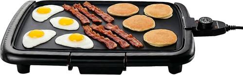 OVENTE Electric Griddle with 16 x 10 Inch Non-Stick Plate, Black GD1610B