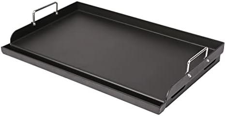 Utheer 25" x 16" Pre-Seasoned Nonstick Cast Iron Griddle for Gas & Charcoal