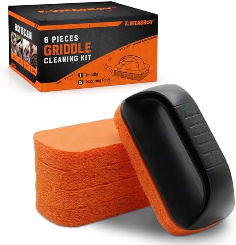Griddle Cleaning Kit for Blackstone, Non-Scratch Scouring Pads for Kitchen