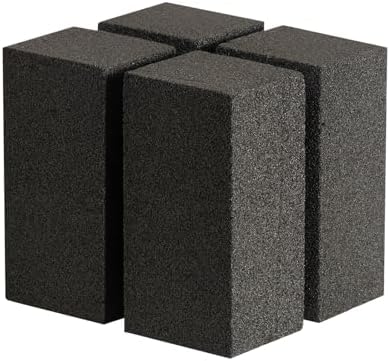 4 Pack Grill Cleaner Brick for Outdoor&Restaurant. Heavy Duty Grill Cleaning Brick. Pumice Stone Cleaner Tool Grill Brick for Cleaning Flat Top Grills Griddles Effectively Without Harsh Chemicals