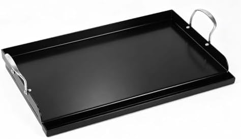 QuliMetal 25 x 16 Inch NanoCeramic Cast Iron Griddle for Gas Grills