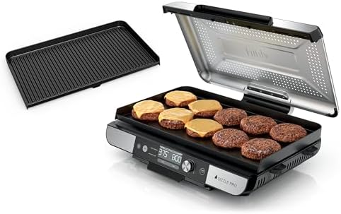 Ninja® Sizzle™ Pro XL 20'' Indoor Griddle & Grill, Silver, GX101