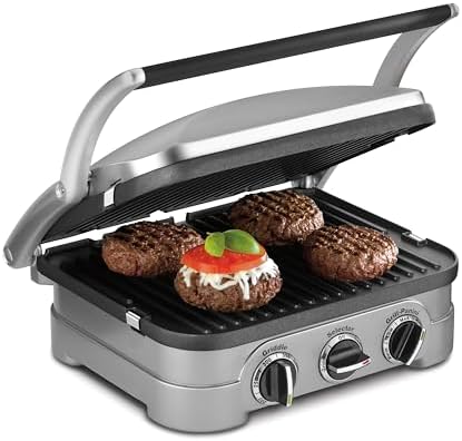 Cuisinart Panini Press and Grill, 1500W 5-in-1 Griddler, Dishwasher-Safe
